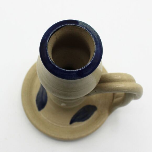Vintage Tapered Candlestick by Williamsburg Pottery Ceramic Stoneware Colonial - Picture 4 of 7